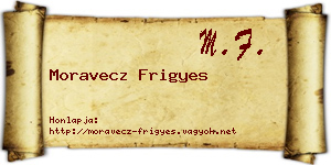 Moravecz Frigyes névjegykártya